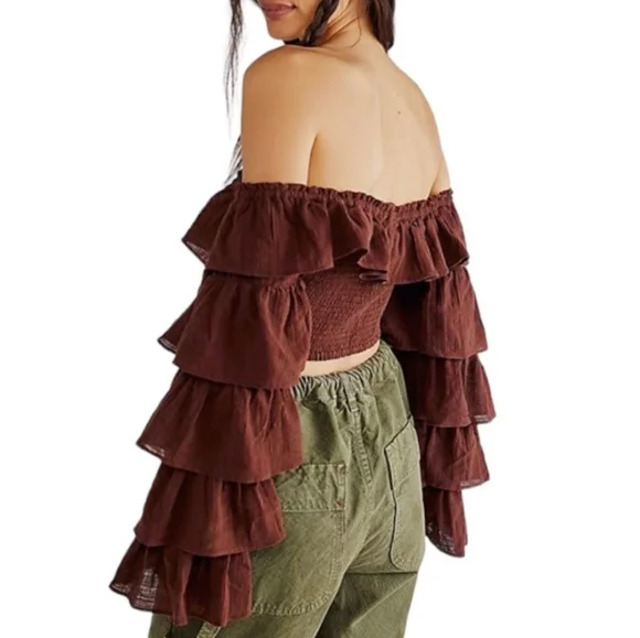 Free People Falling Flowers Crop Top - Picture 5 of 6